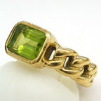 Chanel Chain Ring Peridot 18k Yellow Gold — view 5