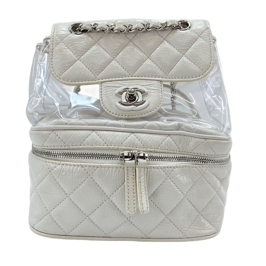 Chanel Backpack Quilted White — view 2