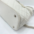 Chanel Backpack Quilted White — view 8