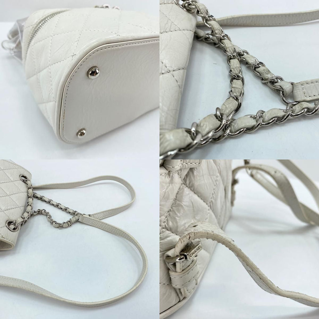 Chanel Backpack Quilted White — view 9