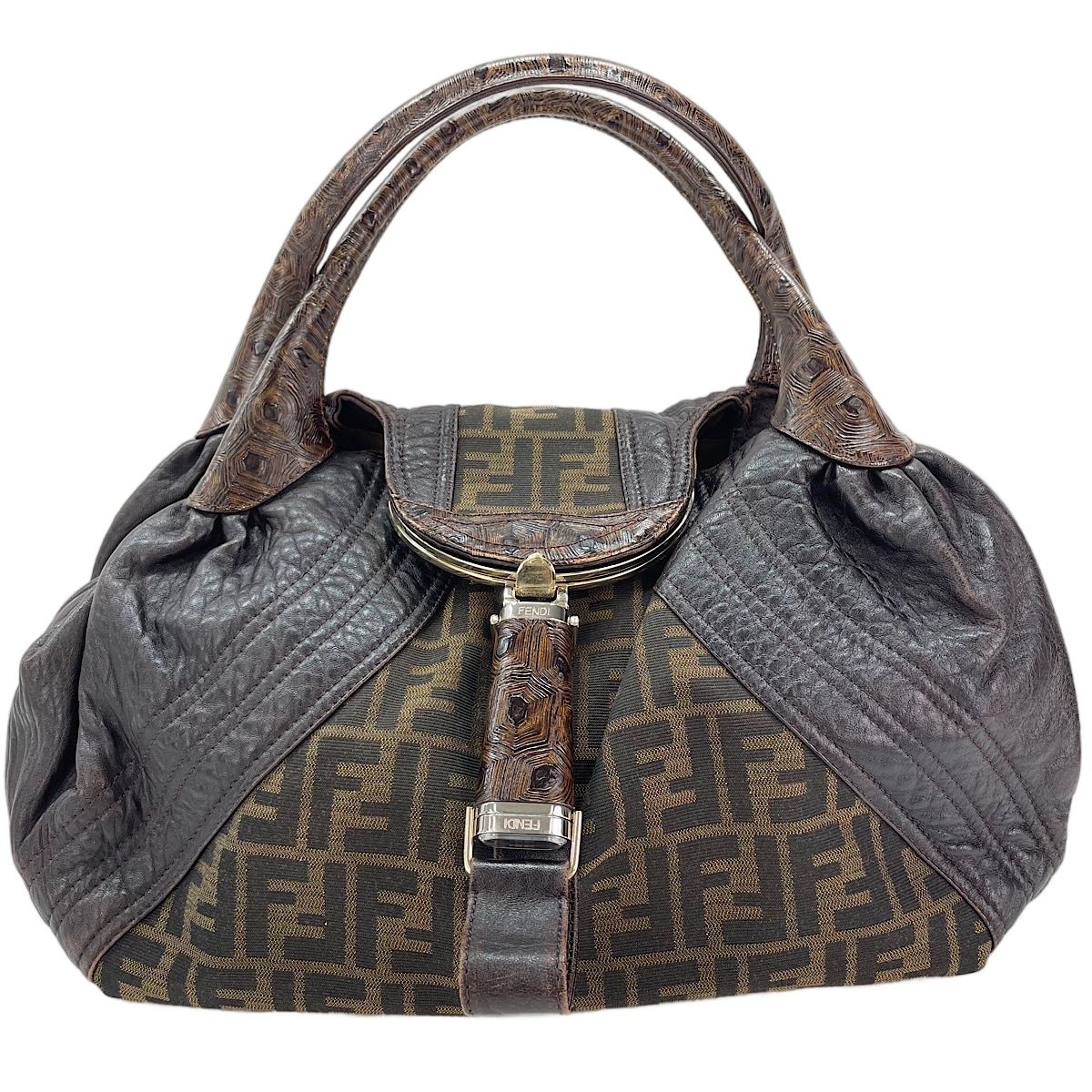 Fendi Tote Zucca Brown — view 2