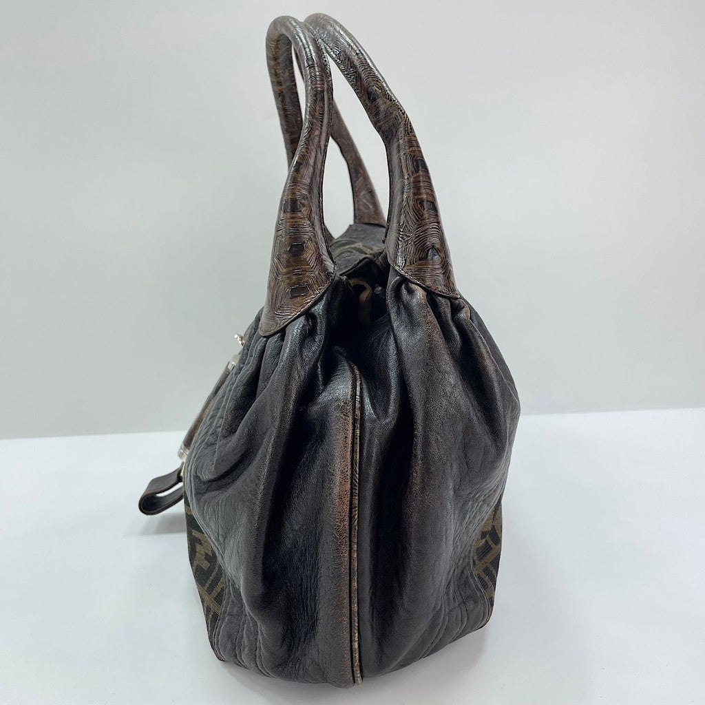 Fendi Tote Zucca Brown — view 6
