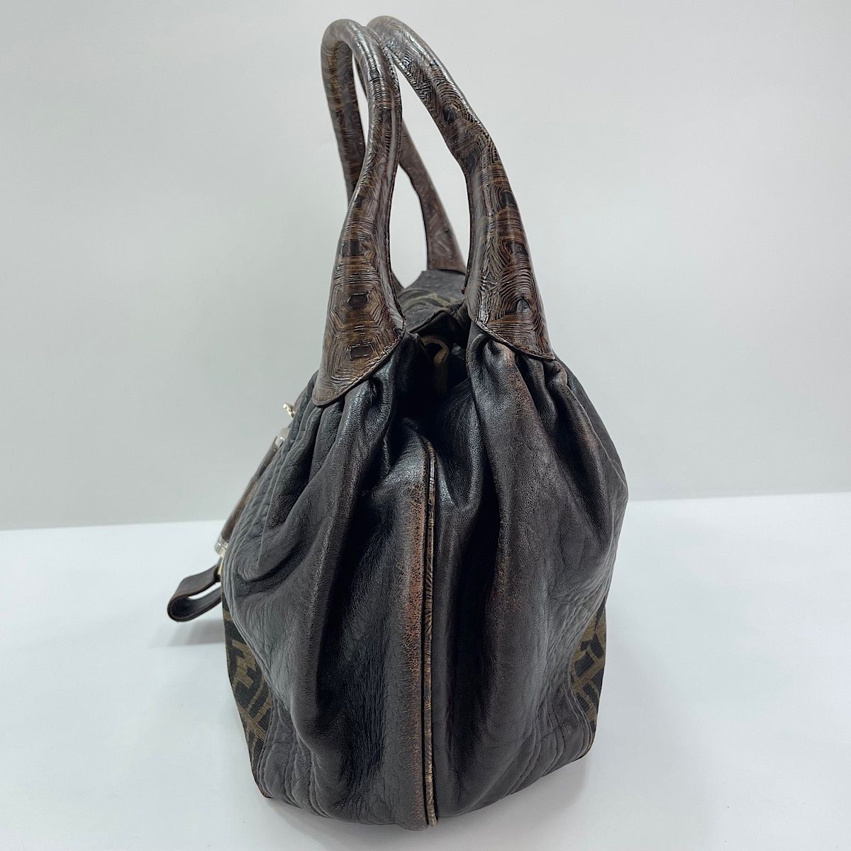 Fendi Tote Zucca Brown — view 6