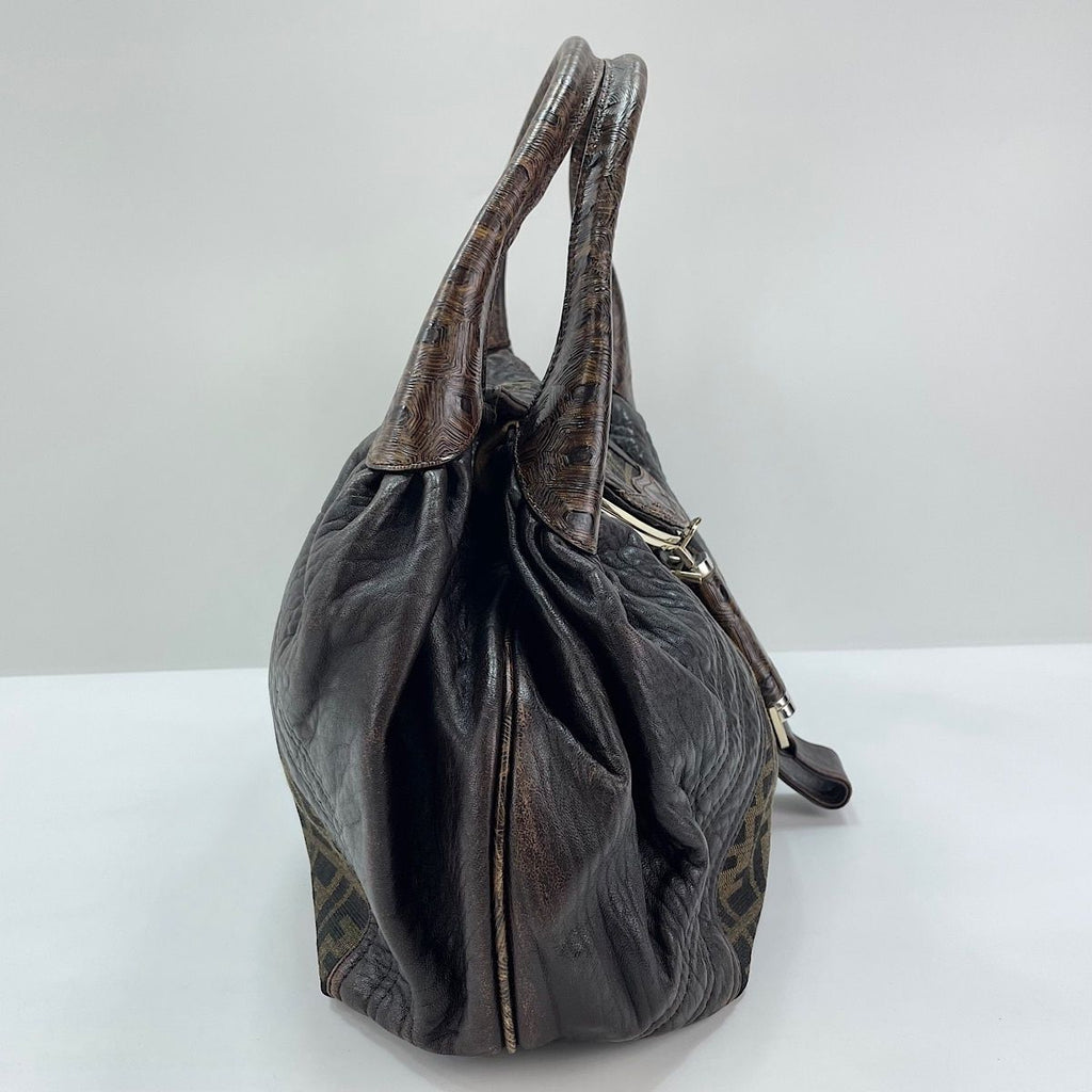Fendi Tote Zucca Brown — view 5