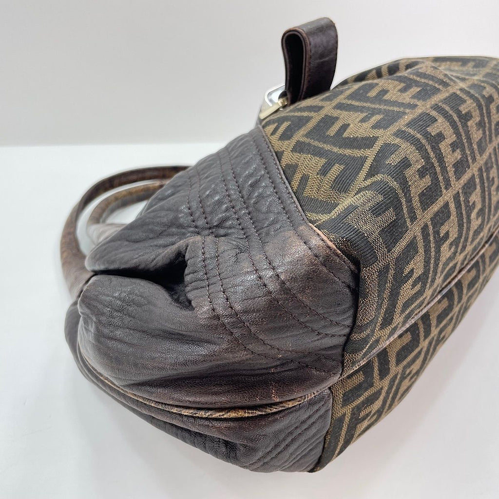 Fendi Tote Zucca Brown — view 8
