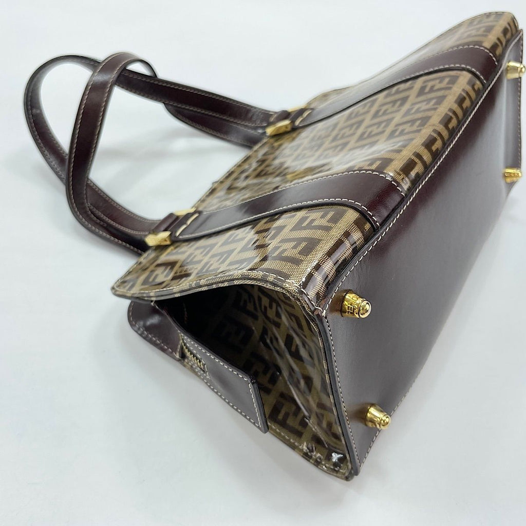 Fendi Handbag Zucchino Brown — view 8