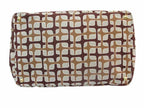 Prada Tote Geometric Pattern Brown Beige Canvas — view 5
