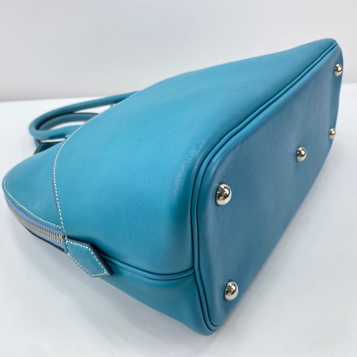 Hermes Handbag Bolide Blue — view 8