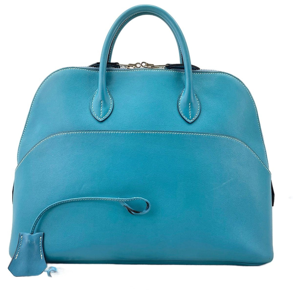 Hermes Handbag Bolide Blue