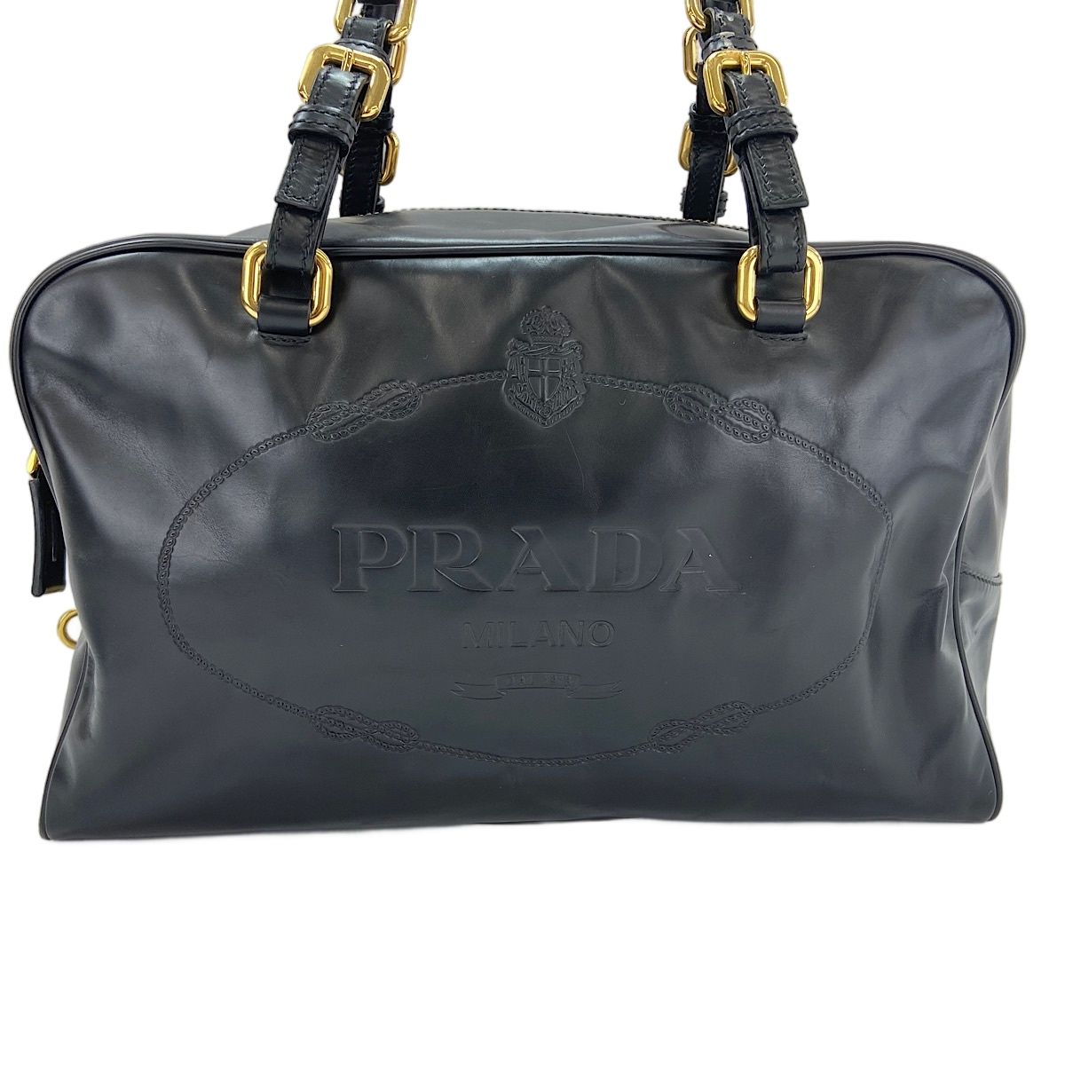 Prada Boston Bag Travel Bags Black — view 2