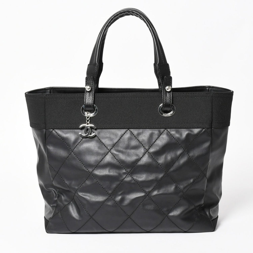 Chanel Tote Bag Paris Biarritz Leather Black