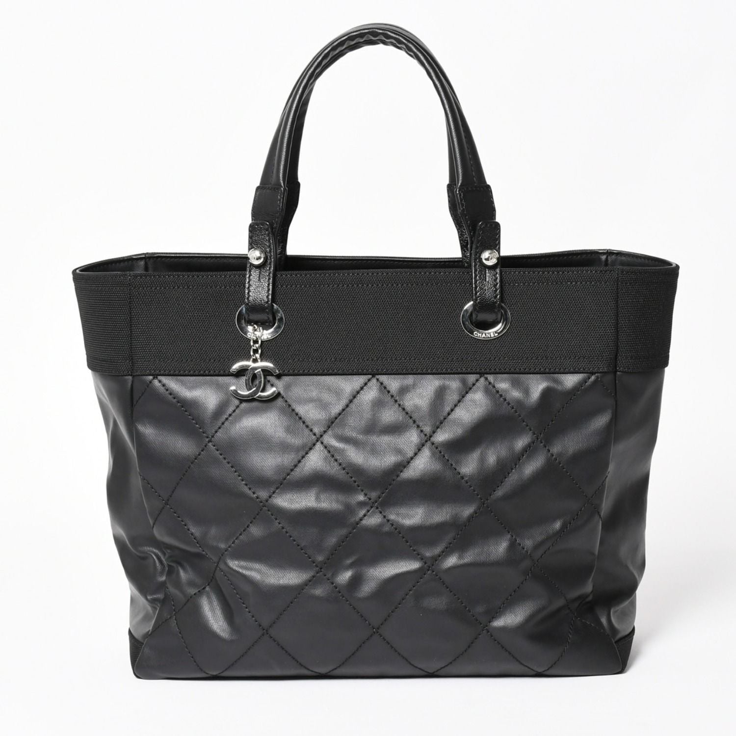 Chanel Tote Bag Paris Biarritz Leather Black