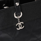 Chanel Tote Bag Paris Biarritz Leather Black — view 4