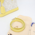 Louis Vuitton Shoulder Bag Since Alma BB Canvas Leather Light Gray Yellow — view 9