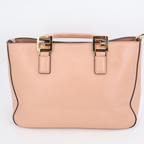 Fendi Tote Small Leather 2-Way Handbag Pink — view 8