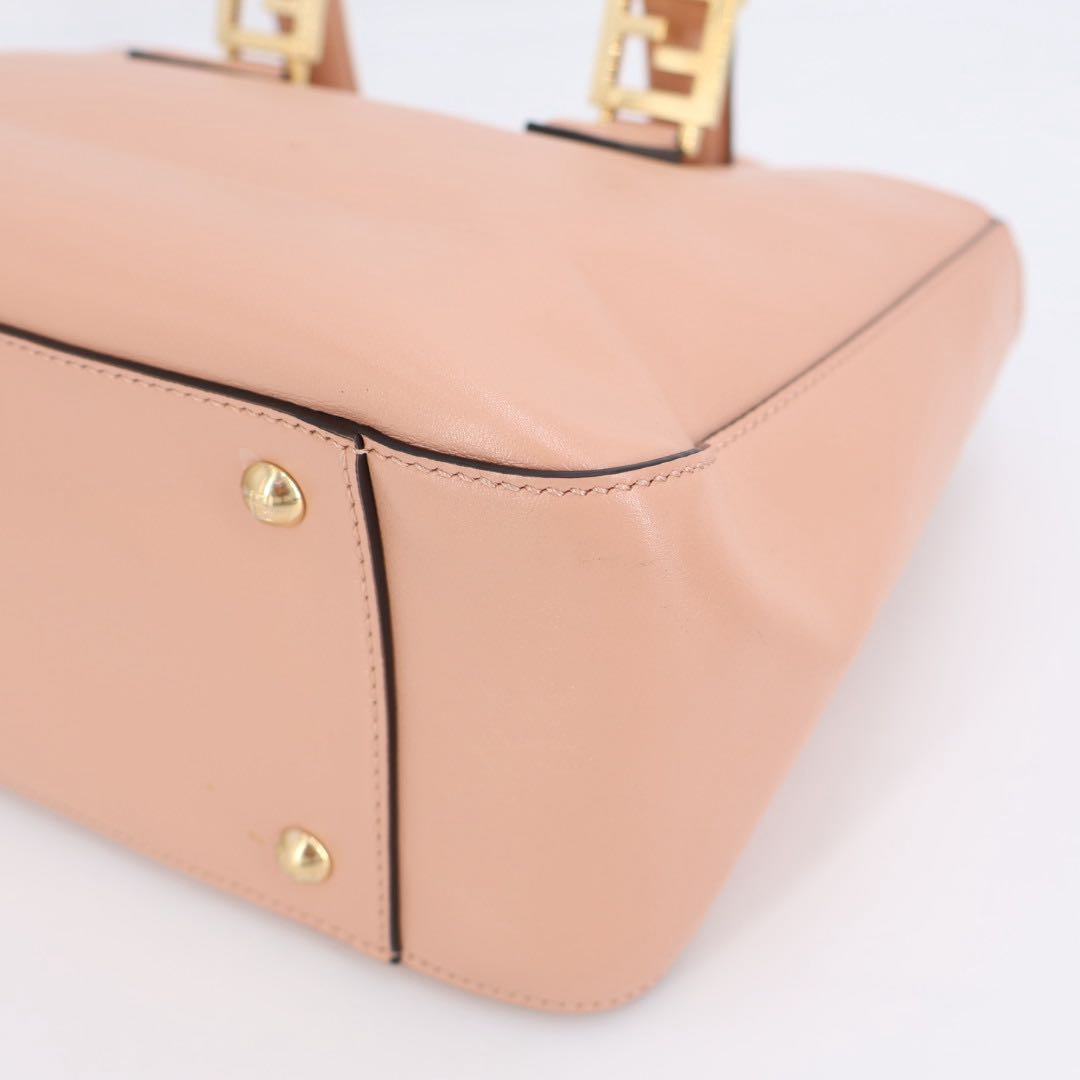 Fendi Tote Small Leather 2-Way Handbag Pink — view 4