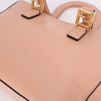 Fendi Tote Small Leather 2-Way Handbag Pink — view 5