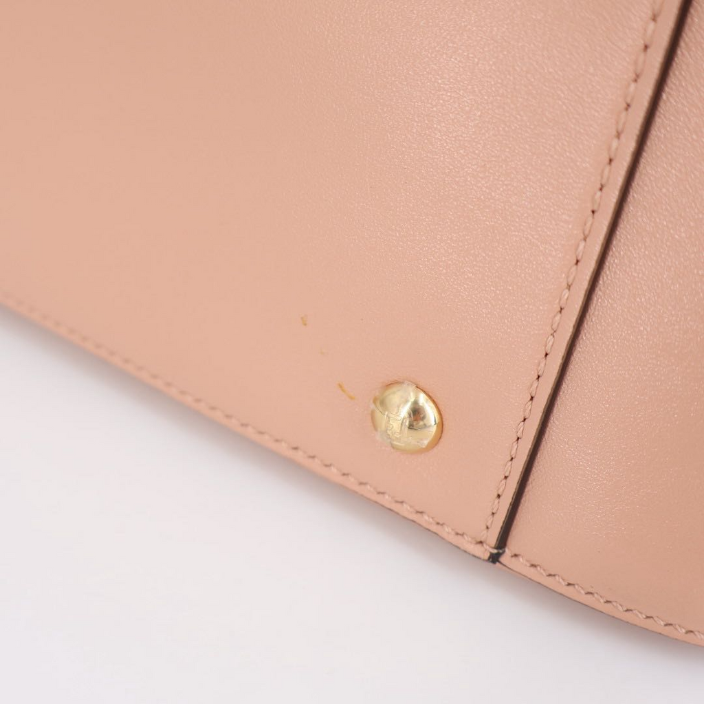 Fendi Tote Small Leather 2-Way Handbag Pink — view 9