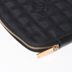 Chanel New Travel Line Multi Pouch CD Case Black CC Logo Nylon Jacquard Fabric — view 8