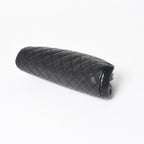 Chanel Timeless Classic Clutch CC Logo Caviar Leather Quilted Silver — view 5