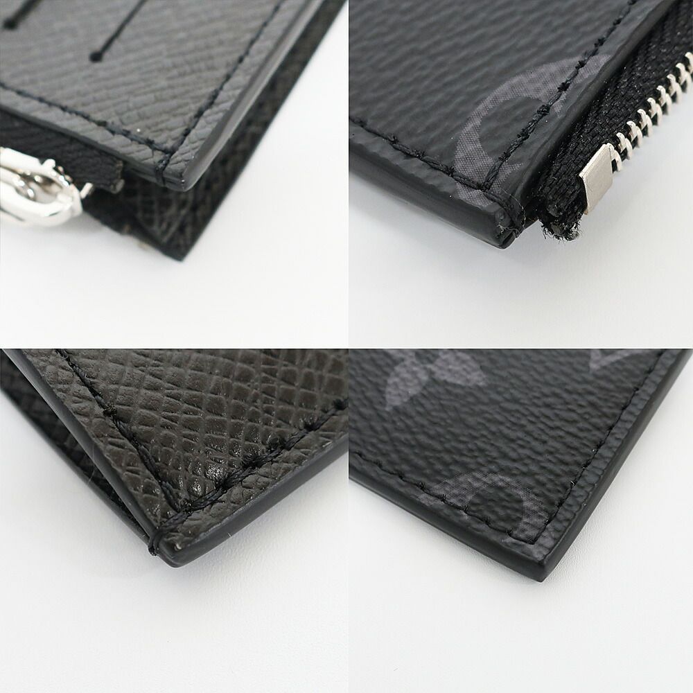 Louis Vuitton Ten Coin Card Holder Taigarama Case Monogram Eclipse Taiga Noir — view 5