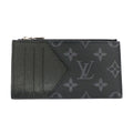 Louis Vuitton Ten Coin Card Holder Taigarama Case Monogram Eclipse Taiga Noir