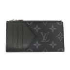 Louis Vuitton Ten Coin Card Holder Taigarama Case Monogram Eclipse Taiga Noir