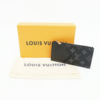 Louis Vuitton Ten Coin Card Holder Taigarama Case Monogram Eclipse Taiga Noir — view 9