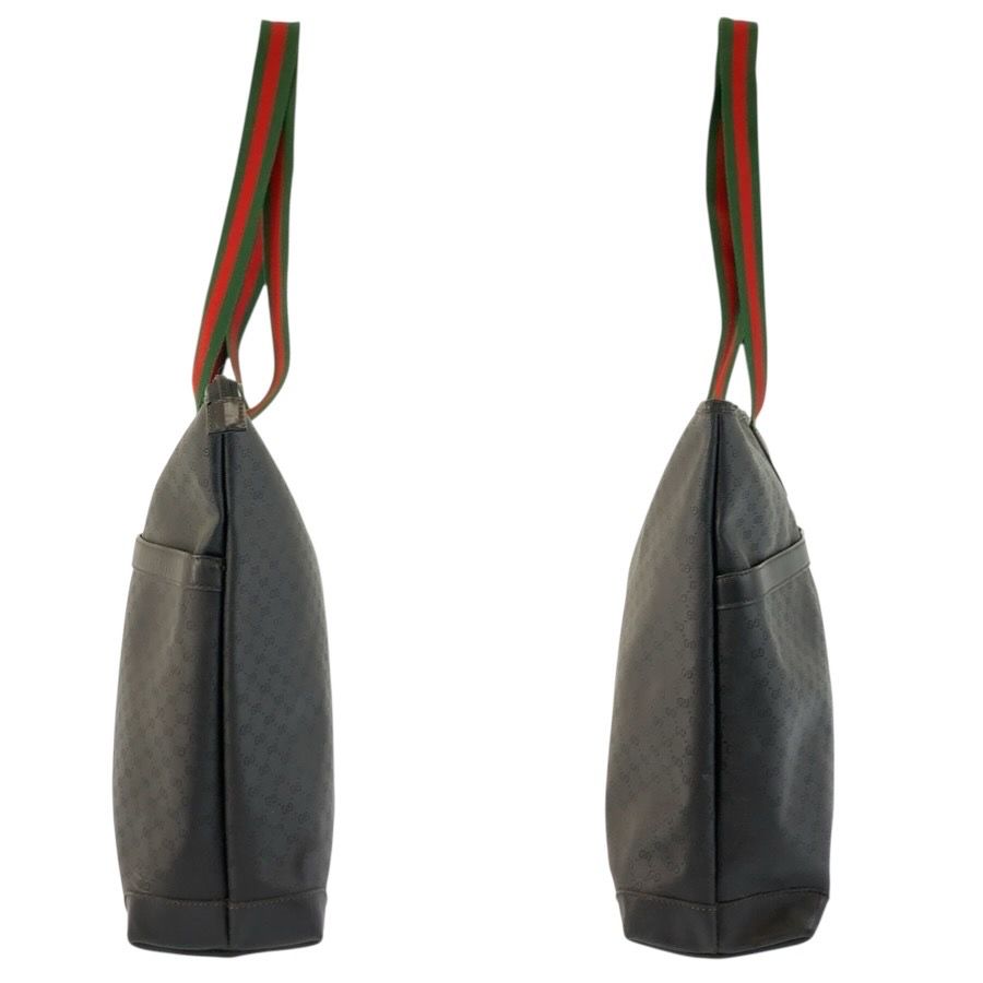 Gucci Vintage Micro GG Sherry Line Black Tote Shoulder — view 8