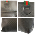 Gucci Vintage Micro GG Sherry Line Black Tote Shoulder — view 5