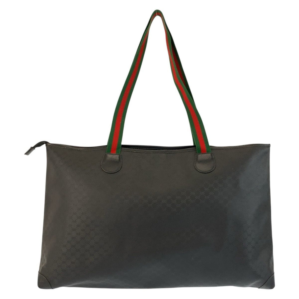 Gucci Vintage Micro GG Sherry Line Black Tote Shoulder — view 2