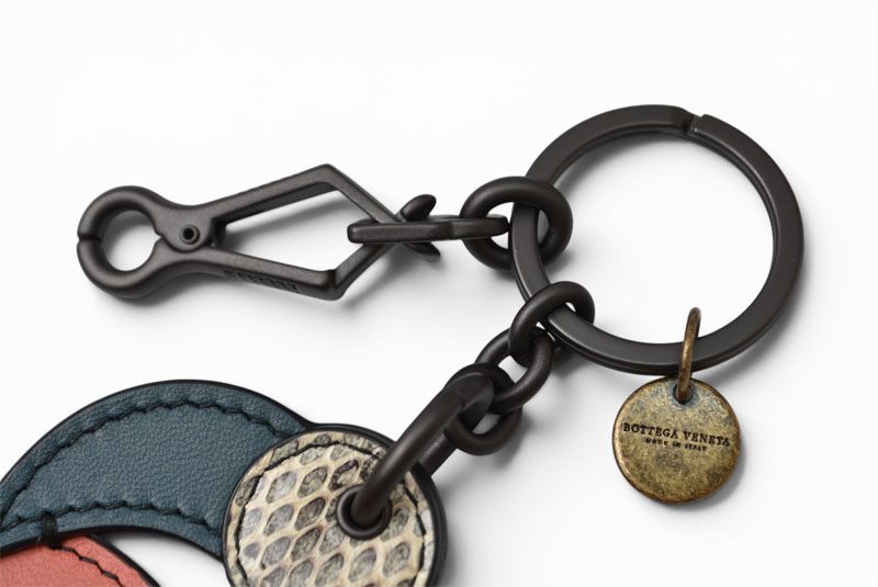 Bottega Veneta Key Ring Key Holder Animal Charm Flamingo — view 2
