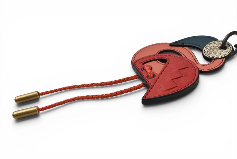 Bottega Veneta Key Ring Key Holder Animal Charm Flamingo — view 6