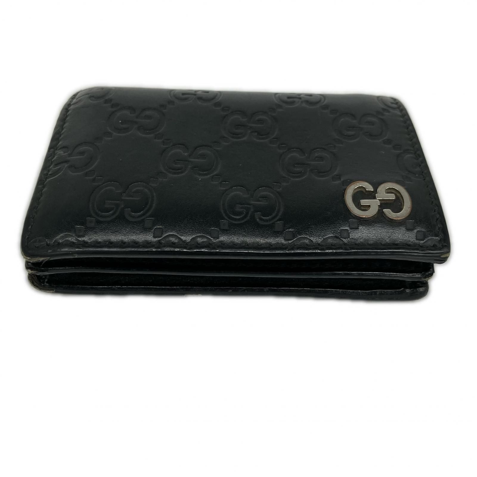 Gucci Bifold Wallet Guccissima GG Black — view 4