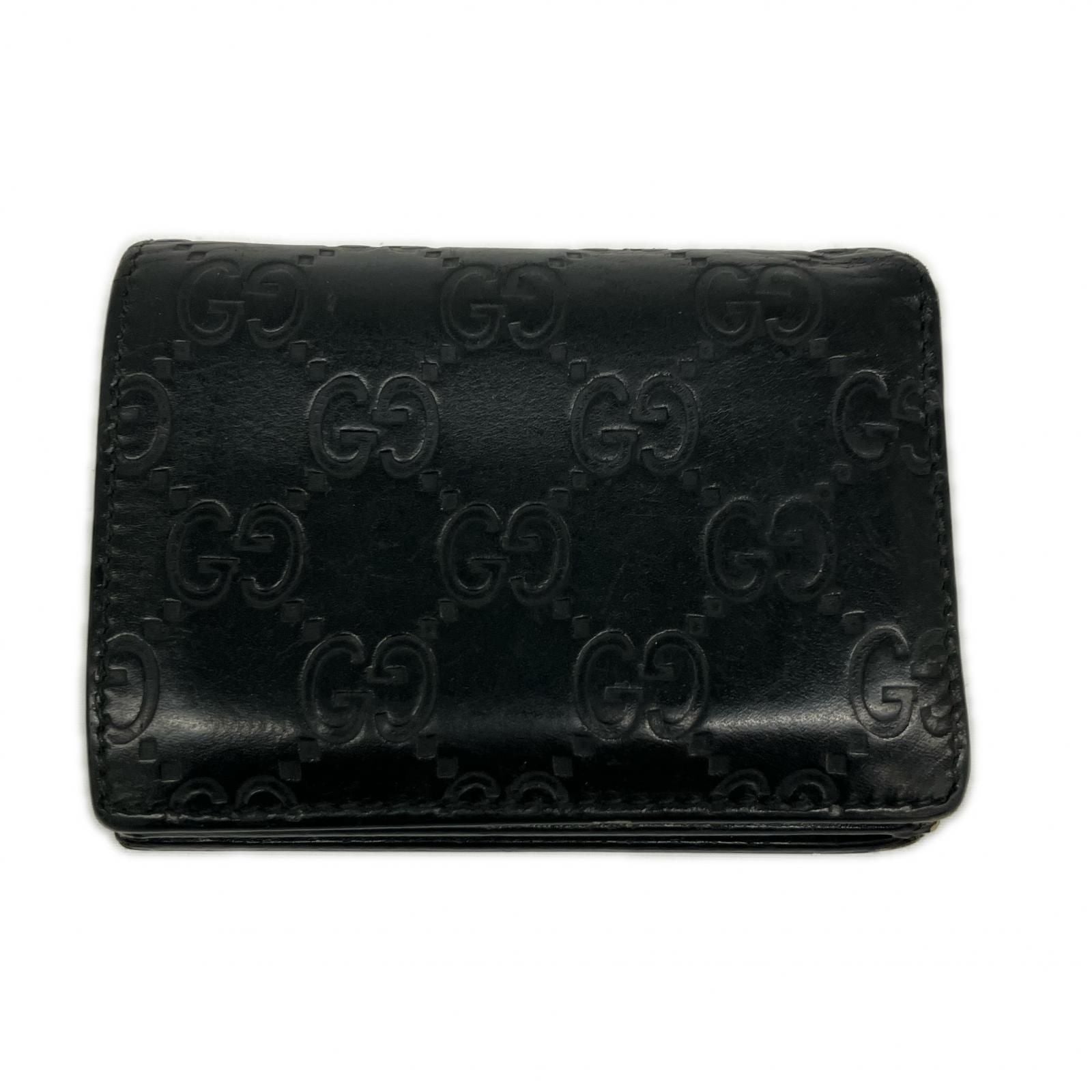 Gucci Bifold Wallet Guccissima GG Black — view 6