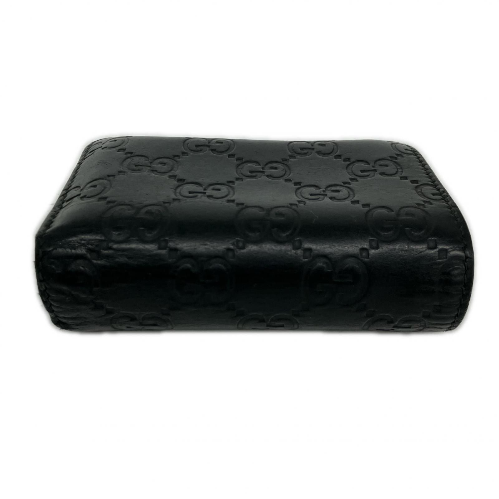 Gucci Bifold Wallet Guccissima GG Black — view 5