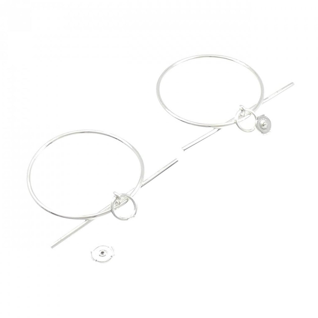 Hermes Echappee Earrings Silver — view 3
