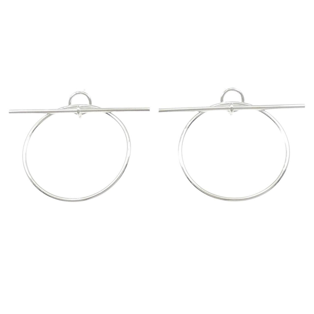 Hermes Echappee Earrings Silver