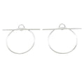 Hermes Echappee Earrings Silver