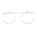Hermes Echappee Earrings Silver