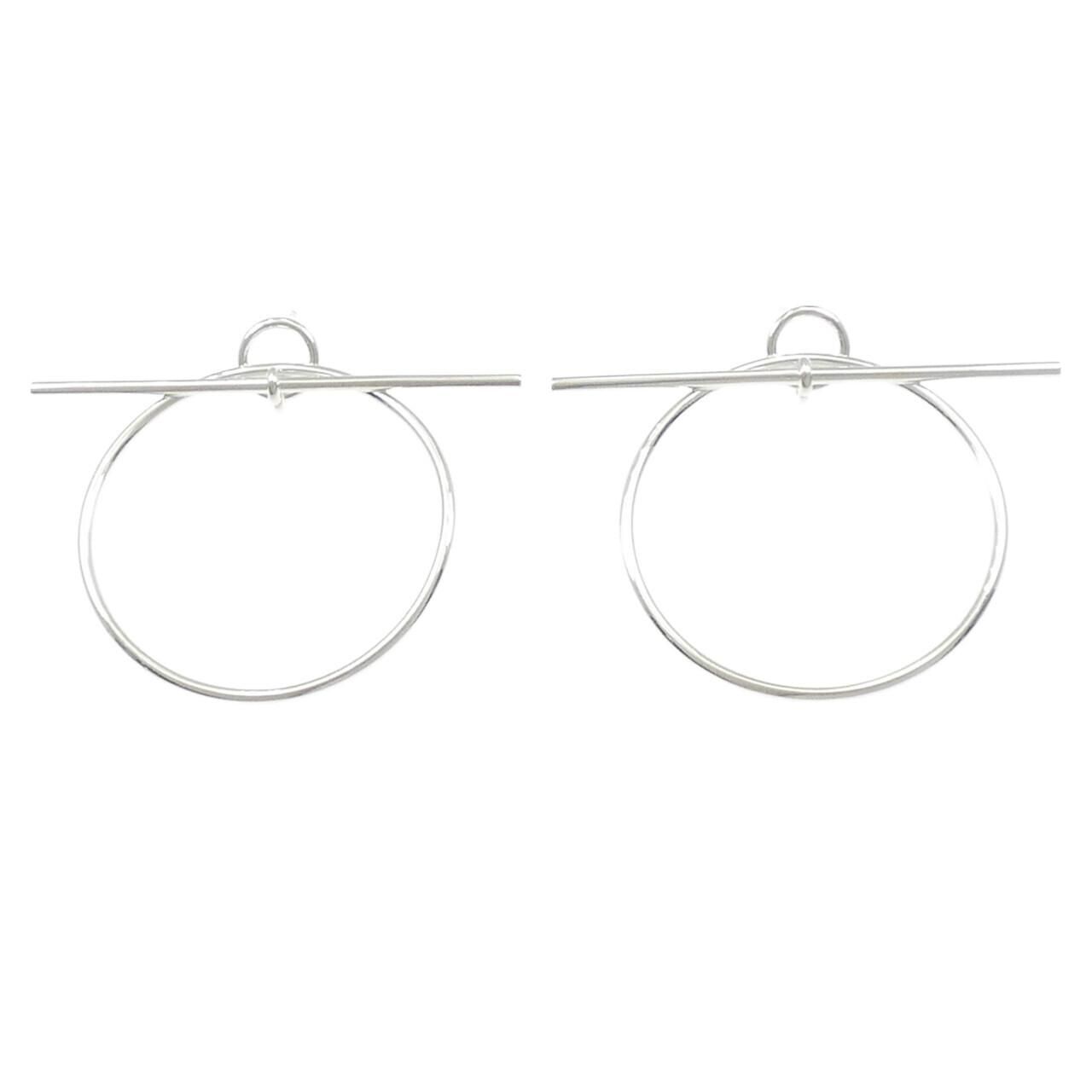 Hermes Echappee Earrings Silver