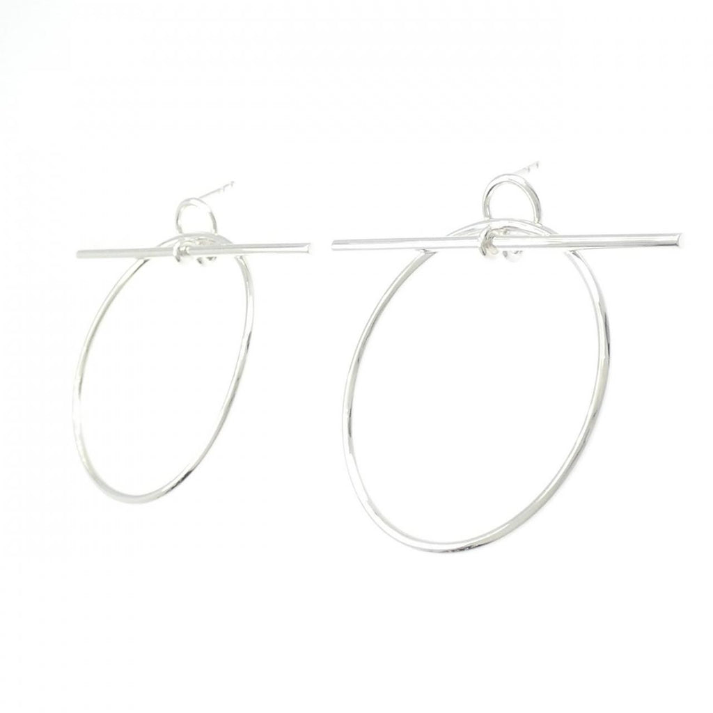 Hermes Echappee Earrings Silver — view 2