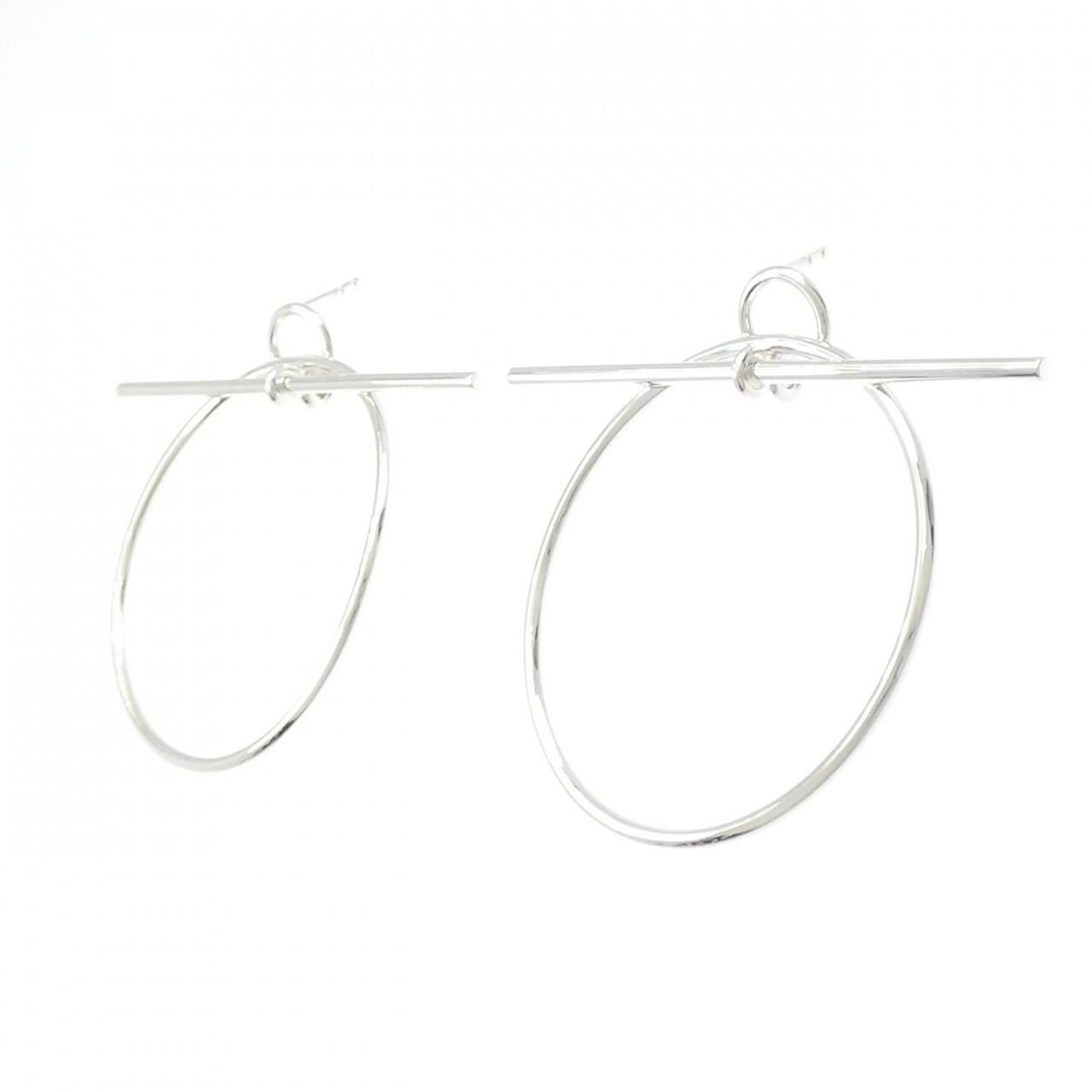 Hermes Echappee Earrings Silver — view 2