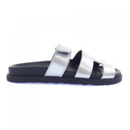 Hermes Chypre Sandals Silver