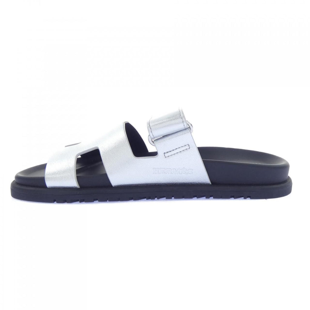 Hermes Chypre Sandals Silver — view 2