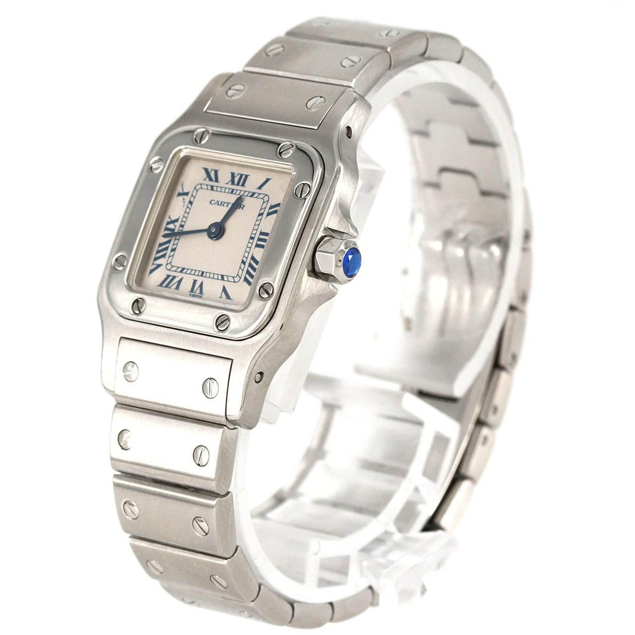 Cartier Santos Galbe SM SS Quartz Watch — view 4