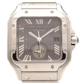 Cartier Santos Dual Time Zone LM SS Automatic Winding Watch