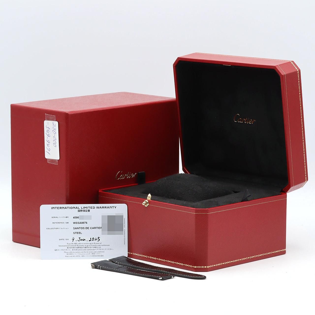 Cartier Santos Dual Time Zone LM SS Automatic Winding Watch — view 8