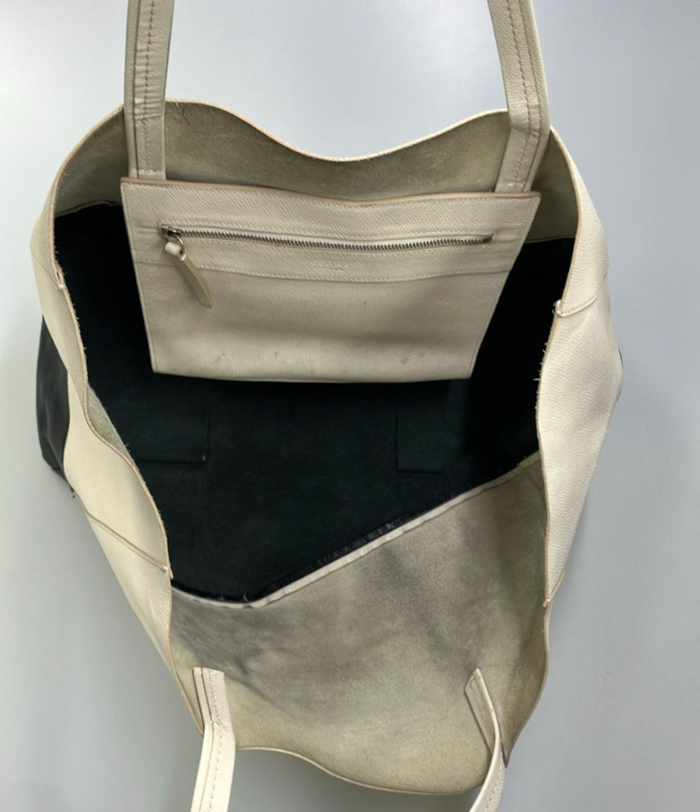 Celine Tote Leather Horizontal Cabas — view 5