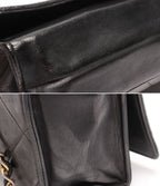 Chanel Chain Shoulder Bag Gold Single Flap Quilted Lambskin — view 6